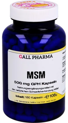 Produktbild von GALL PHARMA MSM 500 mg GPH Kapseln, 180 St. Kapseln