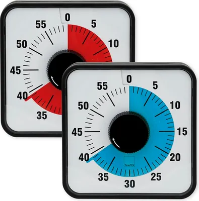 Produktbild von TimeTEX Zeitdauer-Uhr "Automatik" magnetisch, 19x19 cm