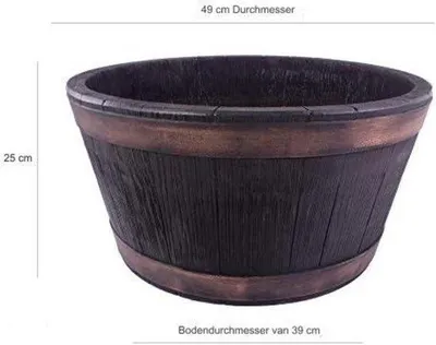 Image de Pots de fleurs 49 x 49 x 24,5 cm, 1,4 kg, en plastique