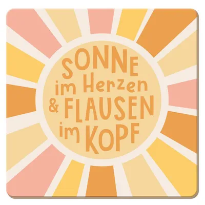 Produktbild von Korkuntersetzer - Sonne im Herzen