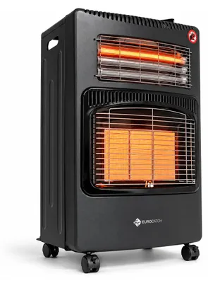 Image de Eurocatch Chauffage Gaz et Électrique 2-en-1 - 4200 W et 1200 W - Mobile