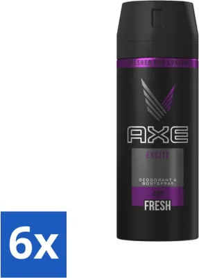 Produktbild von Axe Deodorant Body Spray Excite 150 ml - Vorteilspack - 6 Stücke
