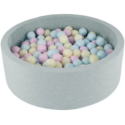 Produktbild von Bällebad Spielplatz + 300 Bälle Pink, Blau, Gelb (Pastell)