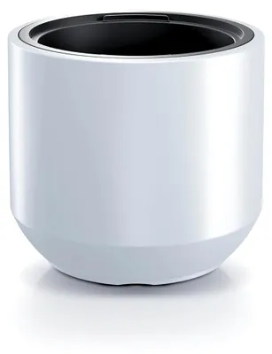Produktbild von Blumentopf mit Einsatz, Blumenkübel aus Kunststoff, Übertopf, Pflanzkübel Gross(Weiß DBHEW,ø 30 cm)