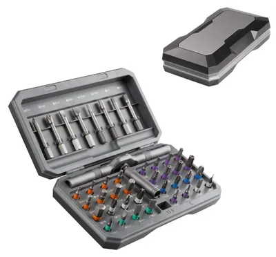 Obrázok produktu pre Sada 42 magnetických skrutkovačov s ráčnovým mechanizmom a úložnou krabicou
