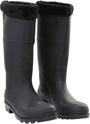 Produktbild von Gummistiefel mit Herausnehmbarem Innenfutter Schwarz Gr. 44 PVC