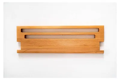 Produktbild von Abstandsregal Buche für Kleiderleiter, Eiche, Nussbaum, Zirbe, Maße: 47 x 14,8 x 2 cm
