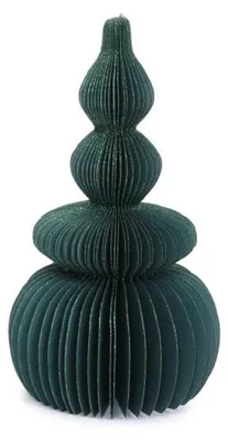 Only Natural – Wabenpapier-Weihnachtsbaum – Grün – 17.5 cm – Ansicht 1