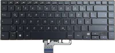 Produktbild von DEUTSCHE-Tastatur Keyboard Schwarz kompatibel für Asus ZenBook UX530UX-FY021T