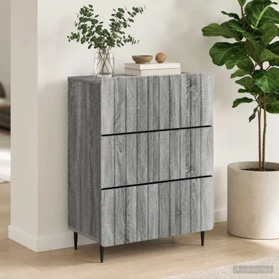 Zdjęcie produktu dla Komoda vidaXL, 66 x 34,5 x 92 cm, płyta wiórowa, kolor Sonoma