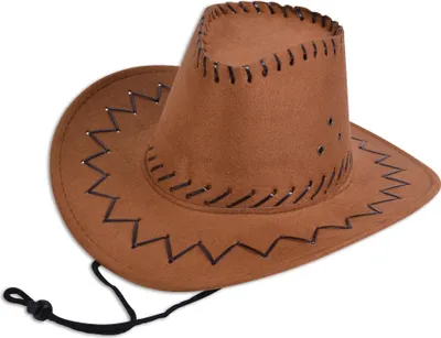 Immagine prodotto di Cappello da cowboy per bambini Bristol Novelty con cuciture decorative BN2084 (taglia unica) (marrone)