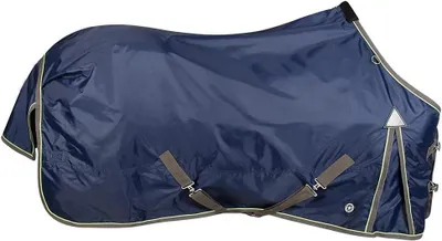 Productafbeelding van Paardendeken - Regendeken weidedeken - Paard beschermen - Zonder rugnaad - 125 cm - Blauw