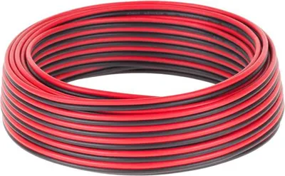 Produktbild von Cabletech Lautsprecherkabel CCA 0,75mm Schwarz-Rot 10m - Hochwertige Audioübertragung