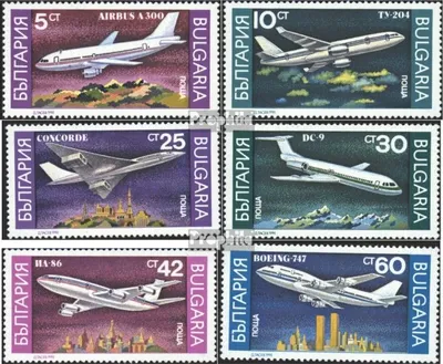 Produktbild von Briefmarken Bulgarien 1990 Mi 3858-3863 (kompl.Ausg.) postfrisch Flugzeuge