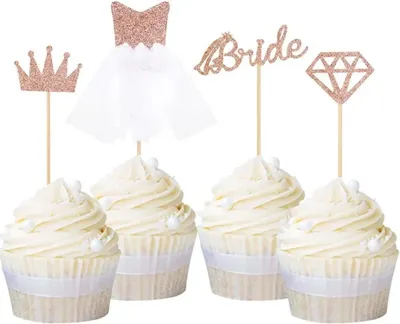 Image de Toppers Pickers mariée or rose
