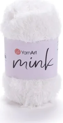 Produktbild von YarnArt Mink 330 Ecru – Flauschige Kunstfell-Wolle, weich & leicht, ideal für Handarbeiten