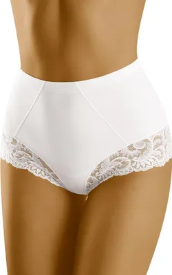 Produktbild von Wolbar WB216  Damen Slip Unterhose Taille hoher Bund  , weiß, L