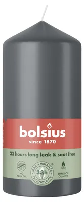 Obrázek produktu pro Bolsius svíčka šedá 12 cm Ø 5,8 cm