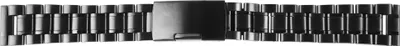 Produktbild von Gliederband Edelstahl Armband in schwarz gebürstet