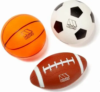 Obrázek produktu pro Míče Moltó 3 kusy Basketbal Fotbal Rugby pro děti