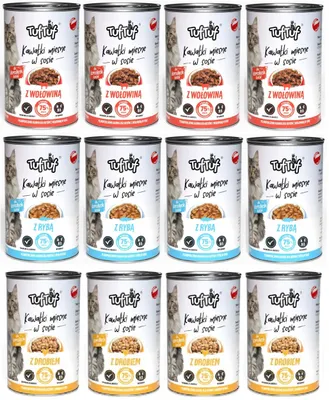 Obrázek produktu pro Tuf Tuf MiX mokré krmivo pro kočky 12 ks x 415 g
