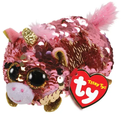 Produktbild von TY Sunset - Reversible Sequin Coral Unicorn Teeny, Einhorn
