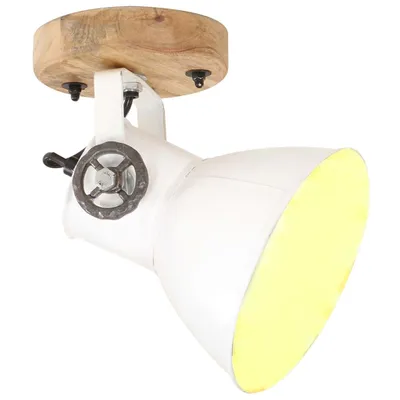 Zdjęcie produktu dla vidaXL Lampy ścienne/sufitowe styl industrialny 2 szt. Biały 20x25 cm E27