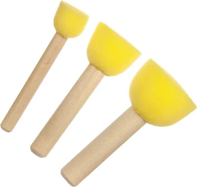 Produktbild von Schwammpinsel für die Malerei 3er-Set. Titanum