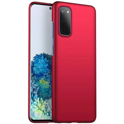 Immagine prodotto di Custodia Galaxy S20, sottile PC opaco anti-impronta protettiva per Samsung Galaxy S20 rosso