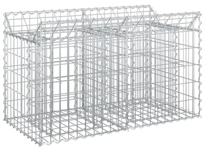Produktbild von vidaXL Gabionen-Hochbeet Silber