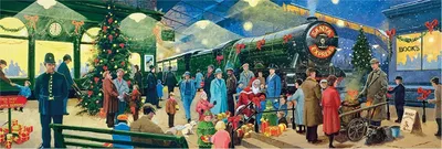 Obrázok produktu pre Clementoni 39577 Panorama Puzzle Vianočný Santa 1000 dielikov
