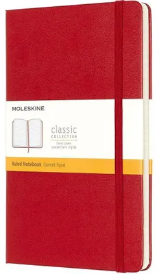 Zdjęcie produktu dla Moleskine Classic, Monochromatyczny, Czerwony, 240 ark., Matowy, Twarda okładka, Dorosły