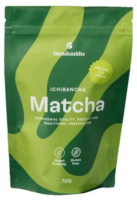 Obrázok produktu pre Zelený čaj matcha v ceremoniálnej kvalite Blendsmiths Ichibancha Matcha, 70 g