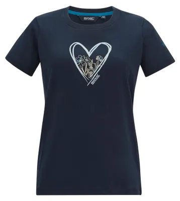 Image de T-shirt pour femmes "Filandra VX" de la marque Regatta, modèle RG13219 (taille 48 allemande), couleur marine