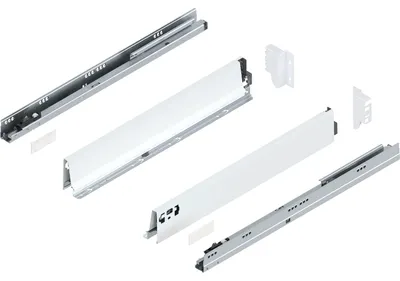 Produktbild von Blum Tandembox antaro M Schubladenschienen-Set | 1 Paar, 30kg 550mm | Vollauszug Blumotion, seidenweiß