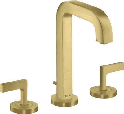 Produktbild von hansgrohe AXOR Citterio 3-Loch Waschtischarmatur 170, Zugstangen-Ablaufgarnitur, Auslauf 140mm, Hebelgriffe, Rosetten, 39135950