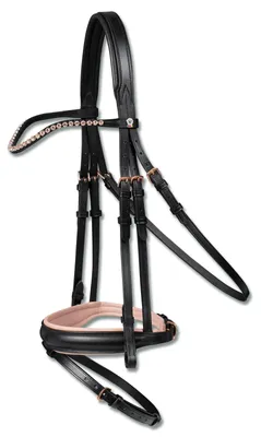 Immagine prodotto di Briglia snaffle X-Line Rosé nera WB
