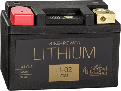 Produktbild von intAct Bike-Power Motorradbatterie Lithium-Ionen LI-02 12V 3Ah