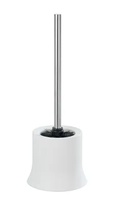 Produktbild von WENKO Toiletten Bürsten Klo Halter WC Garnitur Kunststoff Basic Weiß Bad