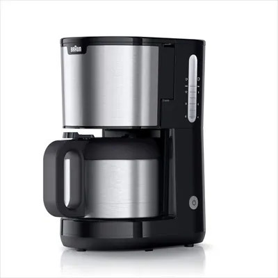 Produktbild von Braun PurShine Thermo-Kaffeemaschine Schwarz – 1000W, OptiBrew, Thermokanne 1,2 L, noch 70°C nach 2 Stunden, Anti-Tropf
