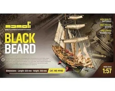 Produktbild von Krick Blackbeard  Bausatz 1:57 Mamoli
