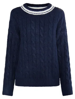 Produktbild von CALEY Damen Strickpullover - Blau, XS/S
