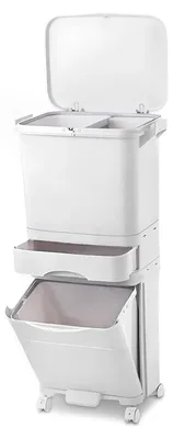 Obrázok produktu pre Solidchoice – Plastový úložný box s vekom a stohovateľnými boxmi pre domácnosť