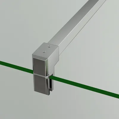 Produktbild von 90cm Stabilisator glänzend verchromt Stabilisierungsstange für Glasscheiben 6-10 mm