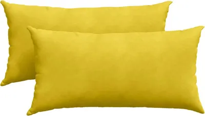 Produktbild von vidaXL Sofakissen 2 Stück Gelb 80 x 40 cm Cordstoff