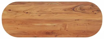 Zdjęcie produktu dla Blat stołu wykonany z litego drewna akacji, owalny, o wymiarach 110 x 40 cm