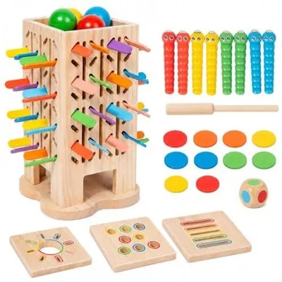 Zdjęcie produktu dla Zabawka drewniana montessori sorter edukacyjny dla dzieci 3 6 lat
