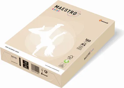 Obrázek produktu pro MAESTRO COLOR 9417-CR20A16S Kopírovací papír MAESTRO® Colour Pastell, A4, 160g/m², 250 blatt, krémový