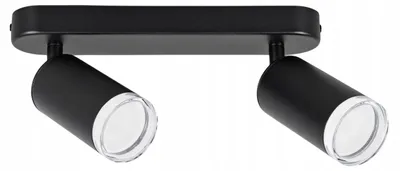 Produktbild von Ledhoff Metall-Spot Schwarz Wasserfest Beweglich 2xGU10 IP44