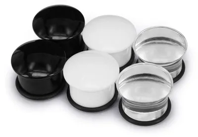 Produktbild von ZeSen Jewelry Set von 3 Paaren einzelnen Aufflackern-Acryl-Ohr-Stecker-Tunnel Ex